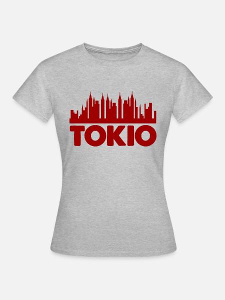 Tokio - Frauen T-Shirt - Grau meliert