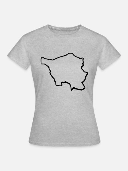 Saarland - Frauen T-Shirt - Grau meliert