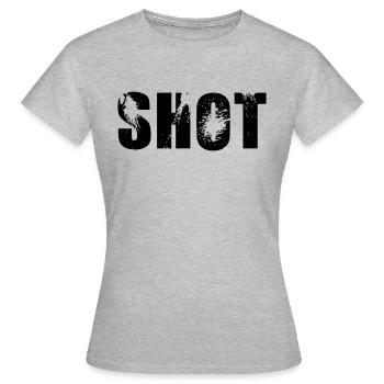 coup - T-shirt Femme - gris chiné - Devant - AI Model Female 172 dark (172cm)