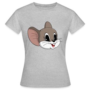 lorey.w "petite souris", fille - T-shirt Femme - gris chiné - Devant - AI Model Female 172 dark (172cm)