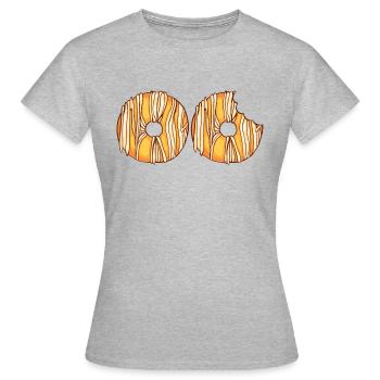 Donuts Confiserie Cookie Tart Cake Pies - Women's T-Shirt - heather grey - Front - AI Model Female 172 dark (172cm)