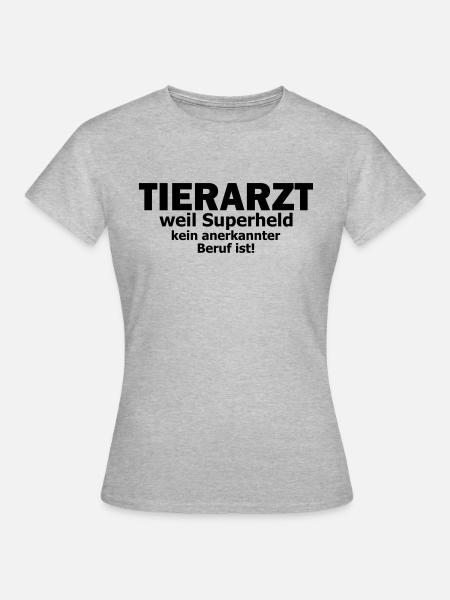 Tierarzt - Frauen T-Shirt - Grau meliert