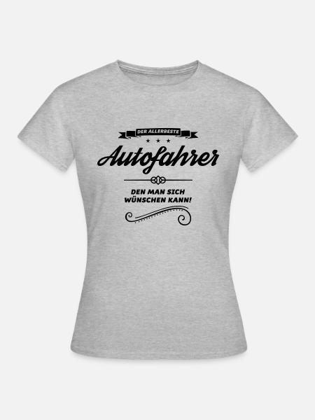 der allerbeste autofahrer - Frauen T-Shirt - Grau meliert