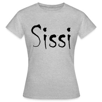 sissi - Frauen T-Shirt - Grau meliert - Vorne - AI Model Female 172 dark (172cm)