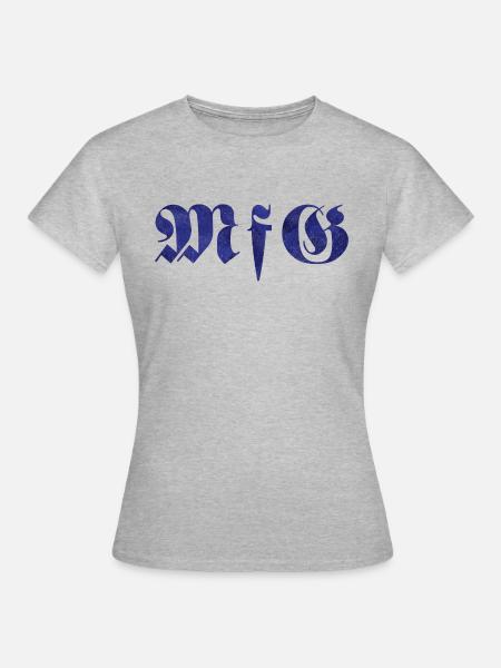 Mit freundlichen Grüßen - Frauen T-Shirt - Grau meliert