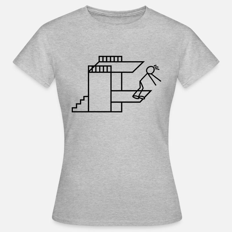 Springboard Tower Diving Diver - Women's T-Shirt - heather grey
