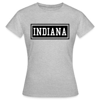 Indiana - T-shirt Femme - gris chiné - Devant - AI Model Female 172 dark (172cm)