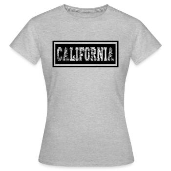 Kalifornien - Frauen T-Shirt - Grau meliert - Vorne - AI Model Female 172 dark (172cm)