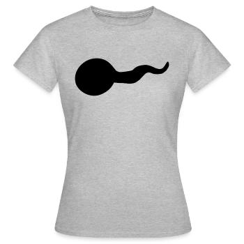 Têtard noir - T-shirt Femme - gris chiné - Devant - AI Model Female 172 dark (172cm)
