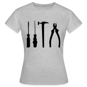 tool - Women's T-Shirt - heather grey - Front - AI Model Female 172 dark (172cm)