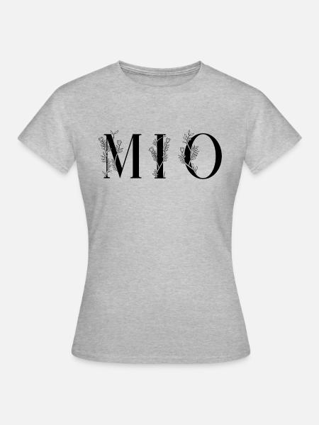 Name - Mio - Frauen T-Shirt - Grau meliert