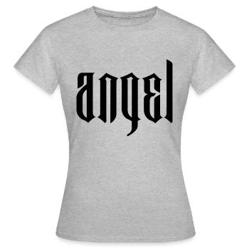 Ange Type Moderne - T-shirt Femme - gris chiné - Devant - AI Model Female 172 dark (172cm)