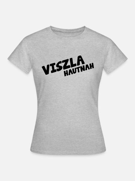 Vizsla hautnah - Frauen T-Shirt - Grau meliert
