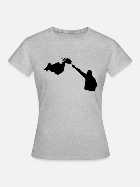 Bengalisches Feuer - Frauen T-Shirt - Grau meliert