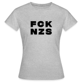 Antifa T-Shirt contre la droite, contre les nazis et l'Afd - T-shirt Femme - gris chiné - Devant - AI Model Female 172 dark (172cm)