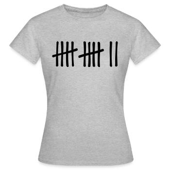 Zwölf - Frauen T-Shirt - Grau meliert - Vorne - AI Model Female 172 dark (172cm)