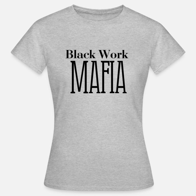 BlackWork Mafia - Women's T-Shirt - heather grey