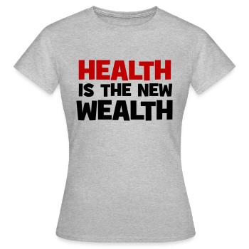 À tes souhaits - T-shirt Femme - gris chiné - Devant - AI Model Female 172 dark (172cm)