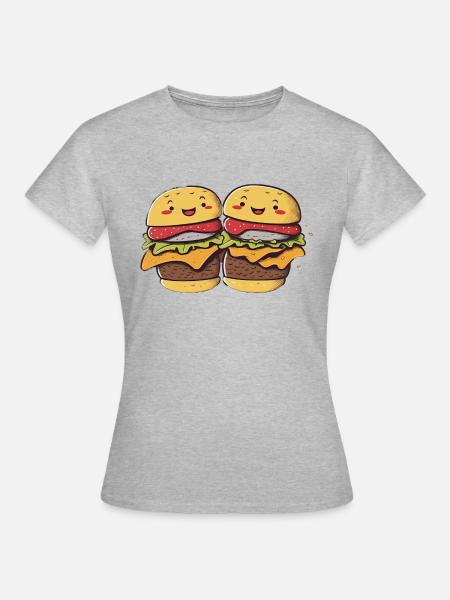 Hamburger Buddies - Frauen T-Shirt - Grau meliert