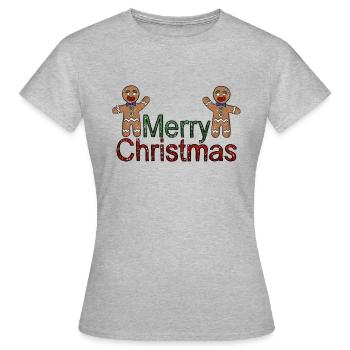 Joyeux Noël Tempête de neige - T-shirt Femme - gris chiné - Devant - AI Model Female 172 dark (172cm)