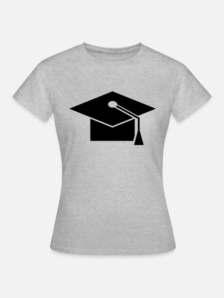Doktorhut - Frauen T-Shirt - Grau meliert