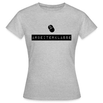 classe ouvrière - T-shirt Femme - gris chiné - Devant - AI Model Female 172 dark (172cm)