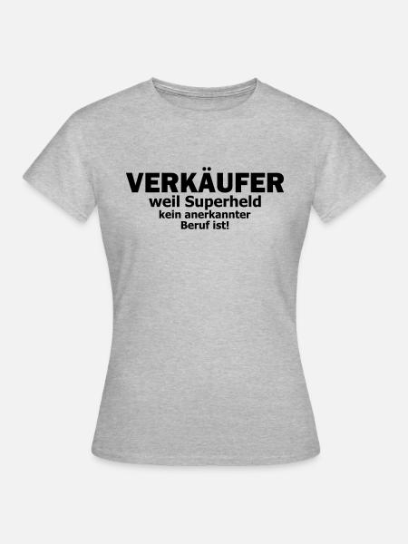 verkäufer - Frauen T-Shirt - Grau meliert