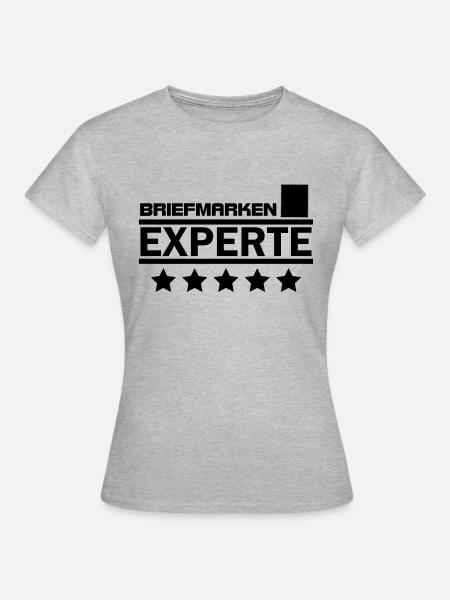briefmarken experte - Frauen T-Shirt - Grau meliert
