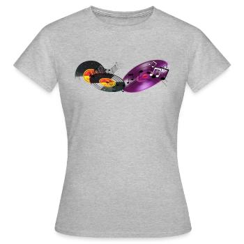 Traces - Women's T-Shirt - heather grey - Front - AI Model Female 172 dark (172cm)
