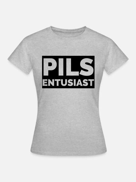 Lagerbier-Enthusiast - Frauen T-Shirt - Grau meliert
