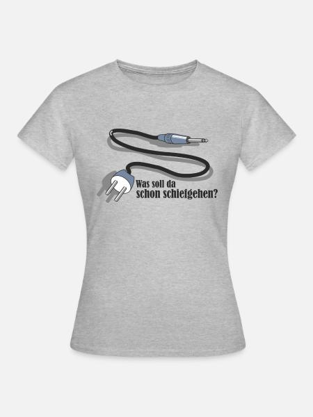 Adapter - Frauen T-Shirt - Grau meliert