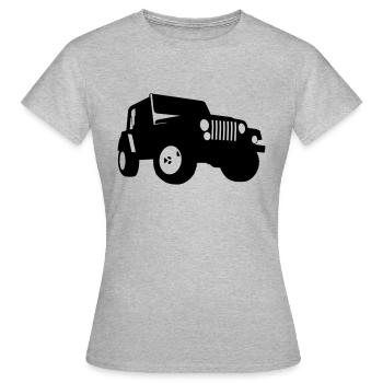 Jeep - SUV - T-shirt Femme - gris chiné - Devant - AI Model Female 172 dark (172cm)