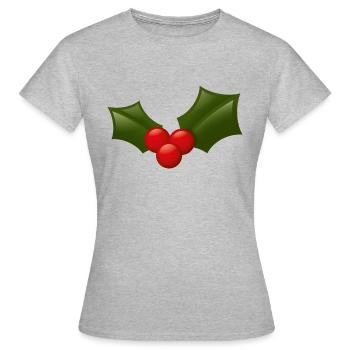Smiley Holly - T-shirt Femme - gris chiné - Devant - AI Model Female 172 dark (172cm)