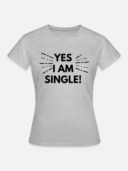 Célibataire - T-shirt Femme - gris chiné