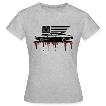 Balade sauvage - T-shirt Femme - gris chiné - Devant - AI Model Female 172 dark (172cm)