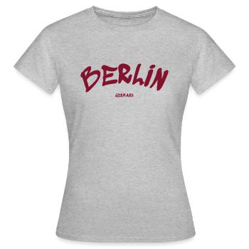 Berlin - Allemagne - Allemagne - Porte de Brandebourg - T-shirt Femme - gris chiné - Devant - AI Model Female 172 dark (172cm)