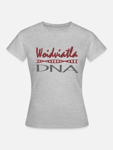 Woidviatla DNA - Frauen T-Shirt - Grau meliert
