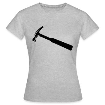 marteau - T-shirt Femme - gris chiné - Devant - AI Model Female 172 dark (172cm)