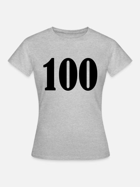 100 - Frauen T-Shirt - Grau meliert
