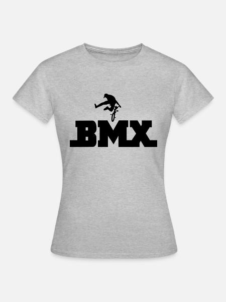 bmx - Frauen T-Shirt - Grau meliert