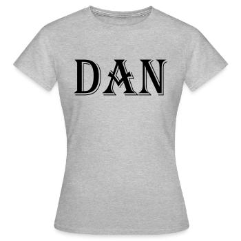 dan - Frauen T-Shirt - Grau meliert - Vorne - AI Model Female 172 dark (172cm)