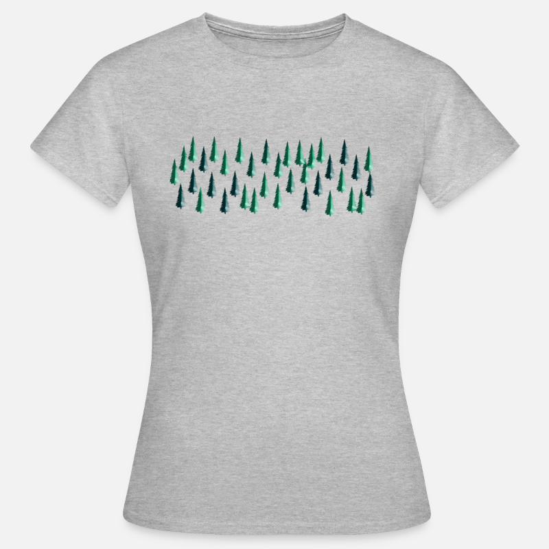 Tree panorama - Women's T-Shirt - heather grey