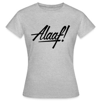 Alaaf! design noir - T-shirt Femme - gris chiné - Devant - AI Model Female 172 dark (172cm)