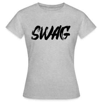 butin - T-shirt Femme - gris chiné - Devant - AI Model Female 172 dark (172cm)