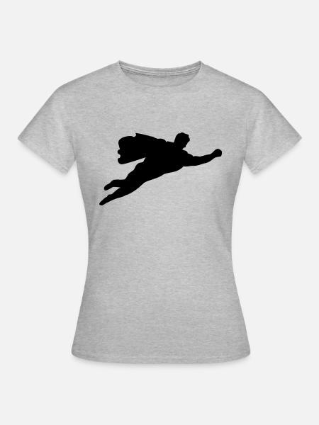 held - Frauen T-Shirt - Grau meliert