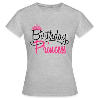 princess prinzessin krone koenigin girl maedchen p - Frauen T-Shirt - Grau meliert - Vorne - AI Model Female 172 dark (172cm)