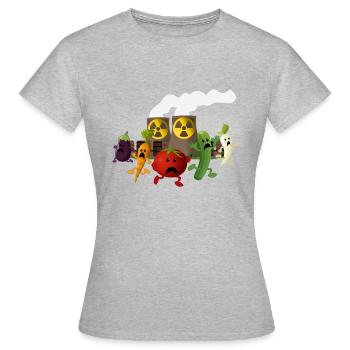 Nuclear Veggies - Women's T-Shirt - heather grey - Front - AI Model Female 172 dark (172cm)