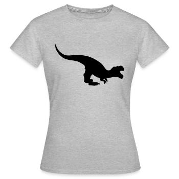 Dinosaurier primeval times Urzeit TRex T-Rex Earth - Women's T-Shirt - heather grey - Front - AI Model Female 172 dark (172cm)