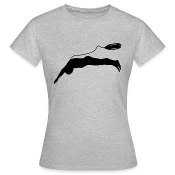 lifeguard - Frauen T-Shirt - Grau meliert - Vorne - AI Model Female 172 dark (172cm)