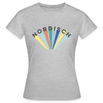 nordique - T-shirt Femme - gris chiné - Devant - AI Model Female 172 dark (172cm)